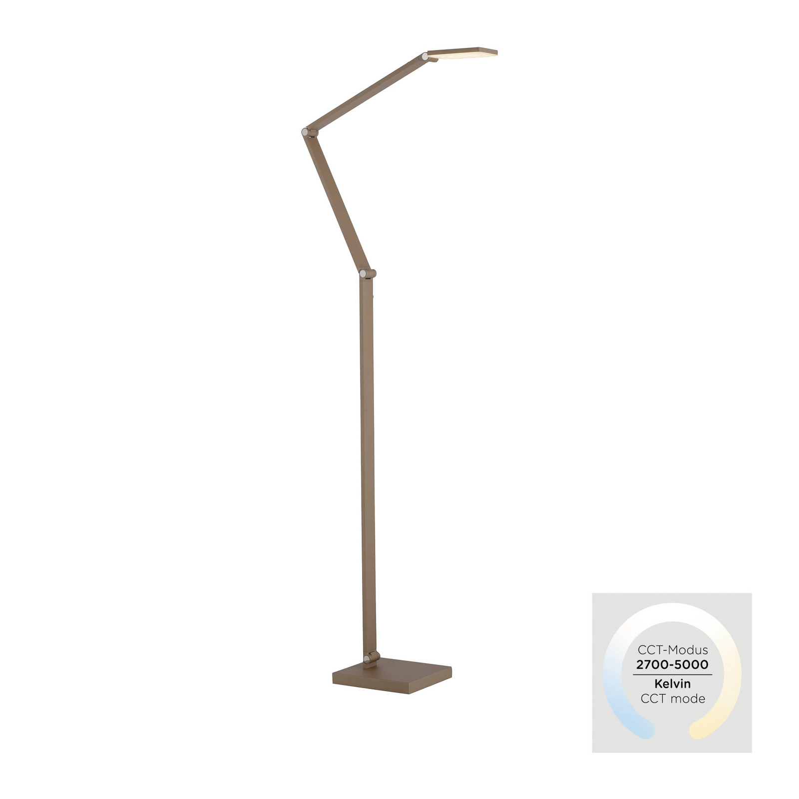 LED stovinis šviestuvas „SAMSKY“, bronzos spalvos, aukštis 161 cm, metalinis LED stovinis šviestuvas „SAMSKY“, bronzos spalvos, aukštis 161 cm, metalinis