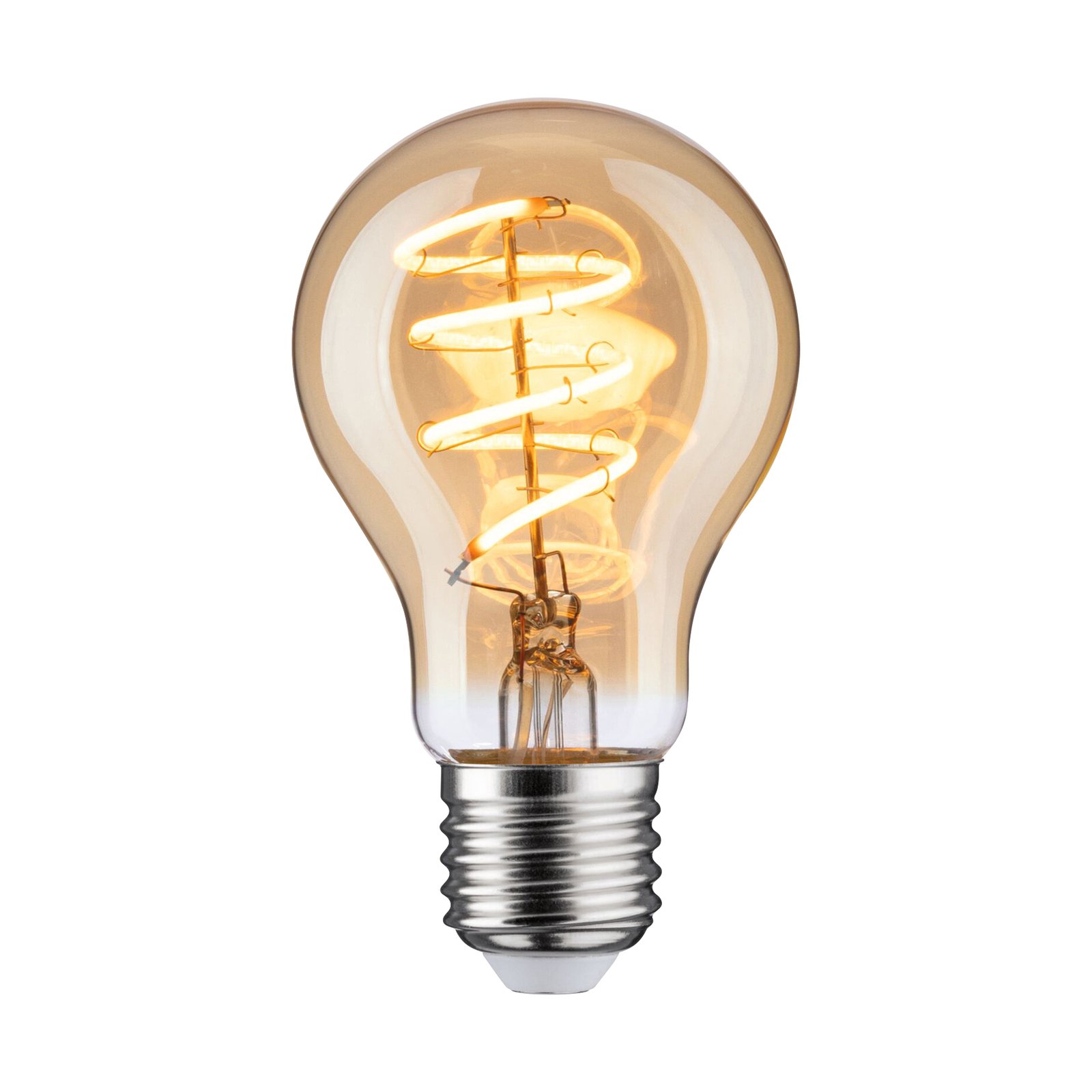Paulmann LED-lampa E27 5W 1 800 K guld, dimbar