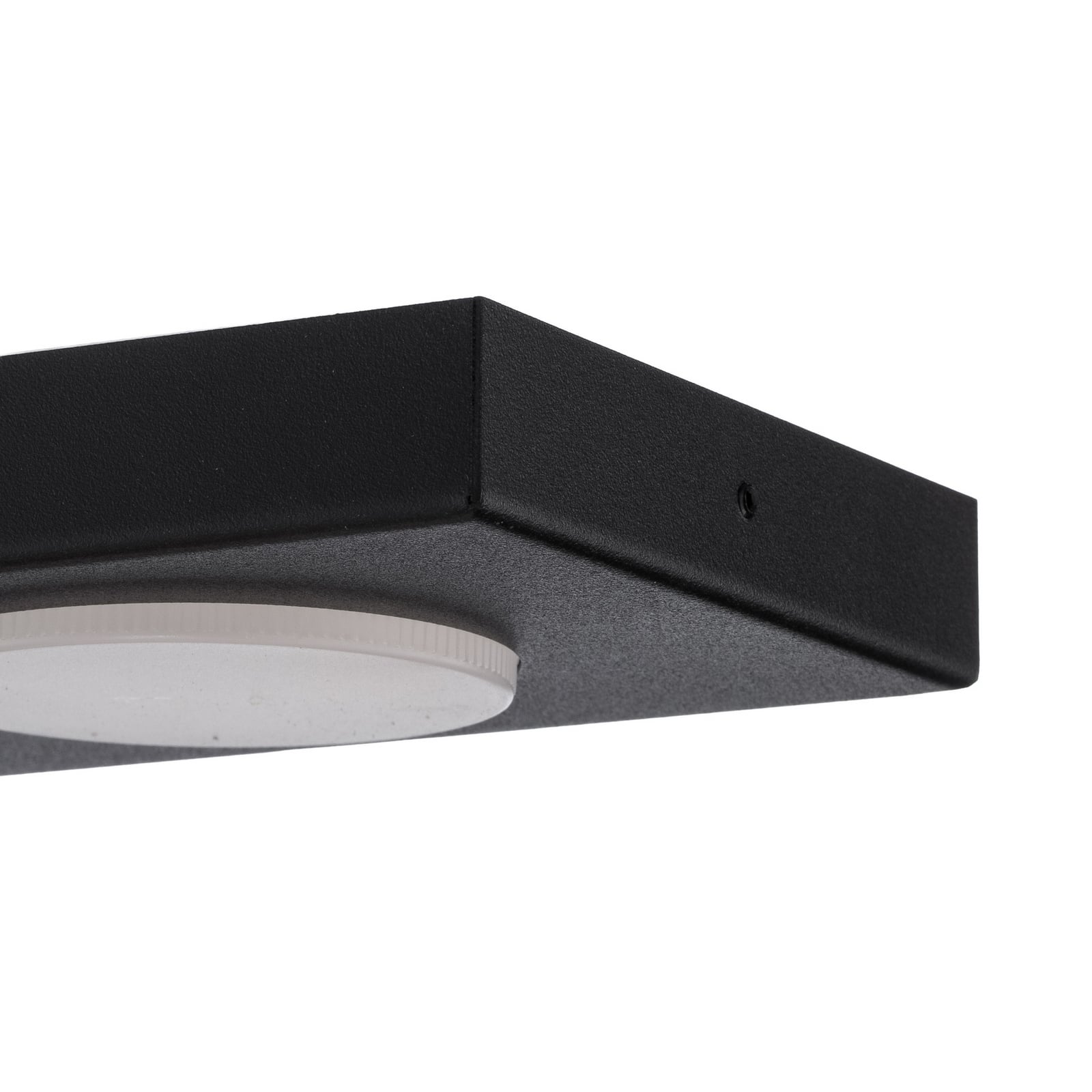 Plafonnier Hero, noir, 55 x 12 cm, à 3 lampes, métal, GX53