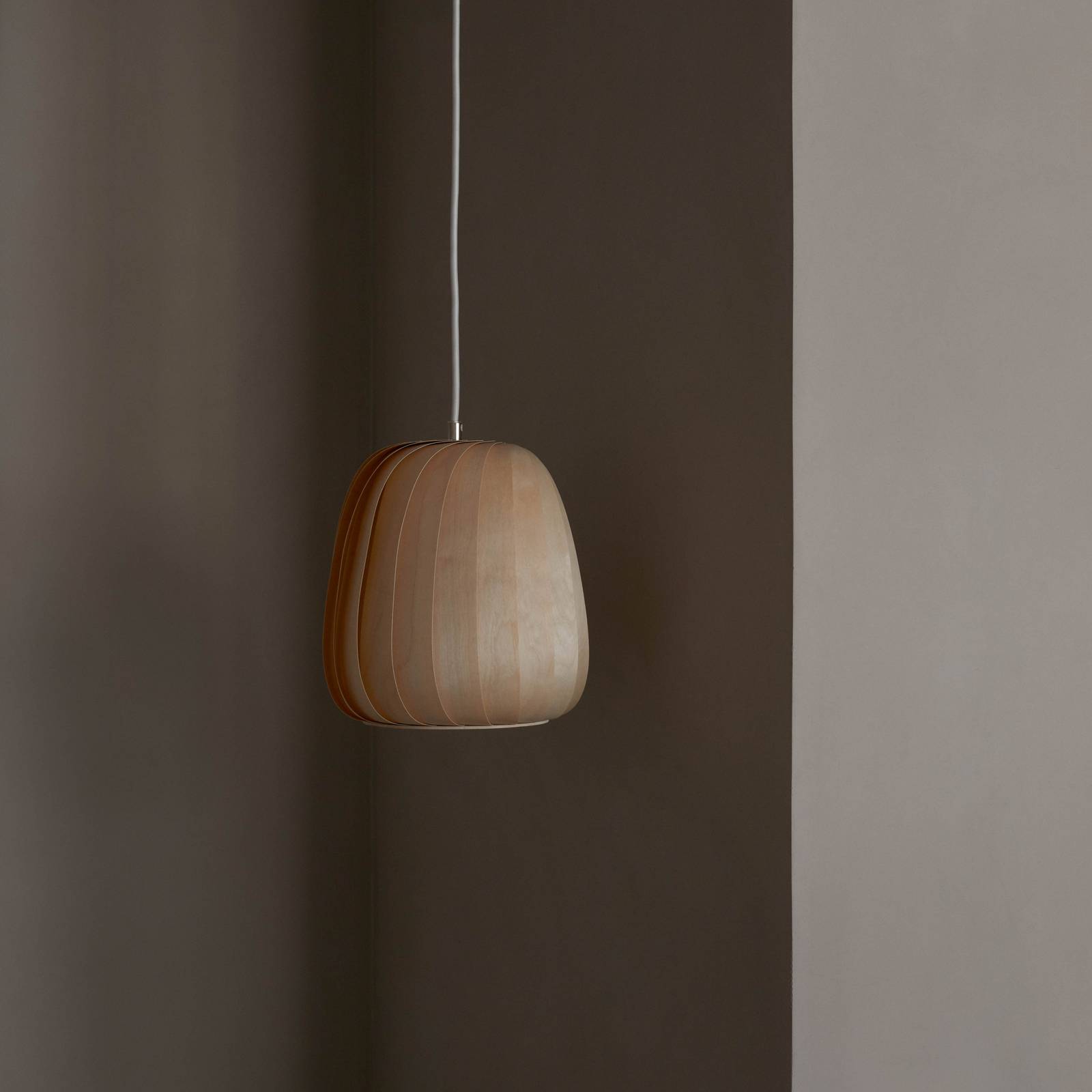 Lampa wisząca Tom Rossau ST906, biała, 27 cm, papier, E27