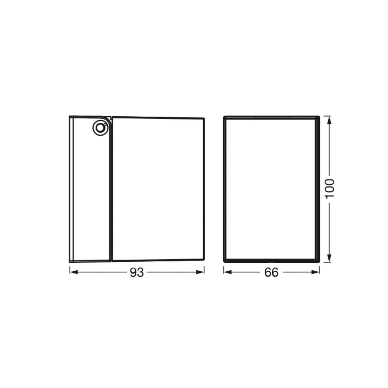 Candeeiro de parede exterior OSRAM ENDURA CLASSIC CUBE, metal branco IP44