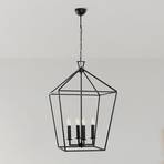 Chandelier Till 13251, black, metal, 4-bulb