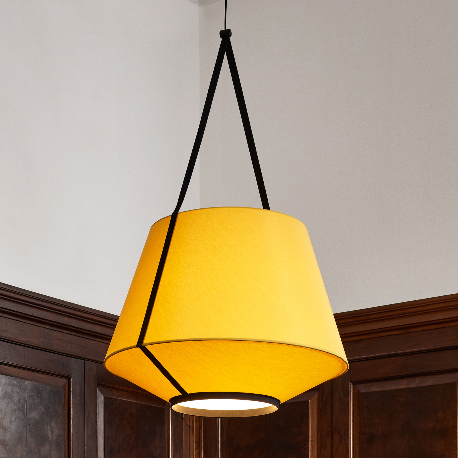 Forestier Carrie M hanglamp, geel