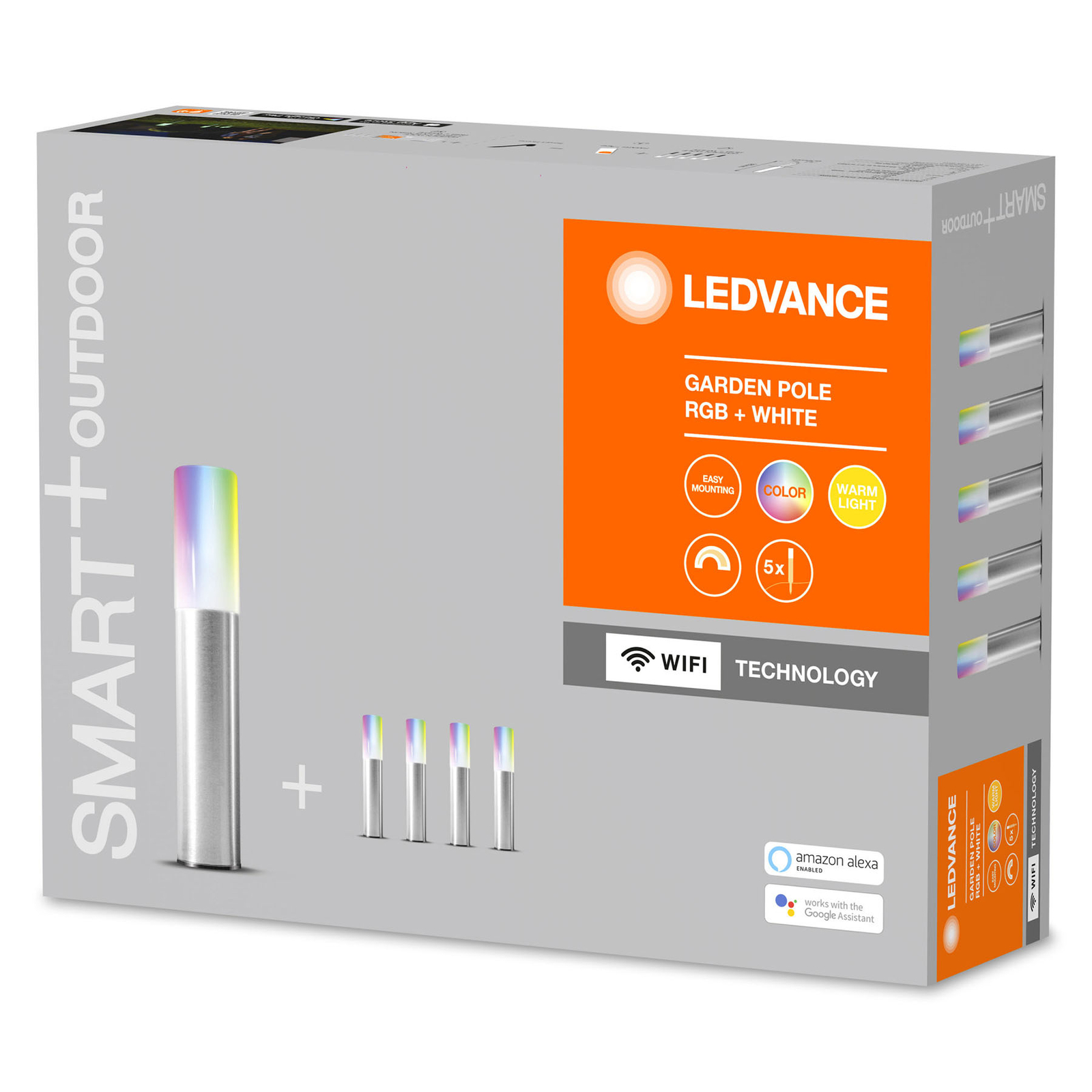 LEDVANCE SMART+ WiFi Garden Pole 36,5 cm, 5 kpl