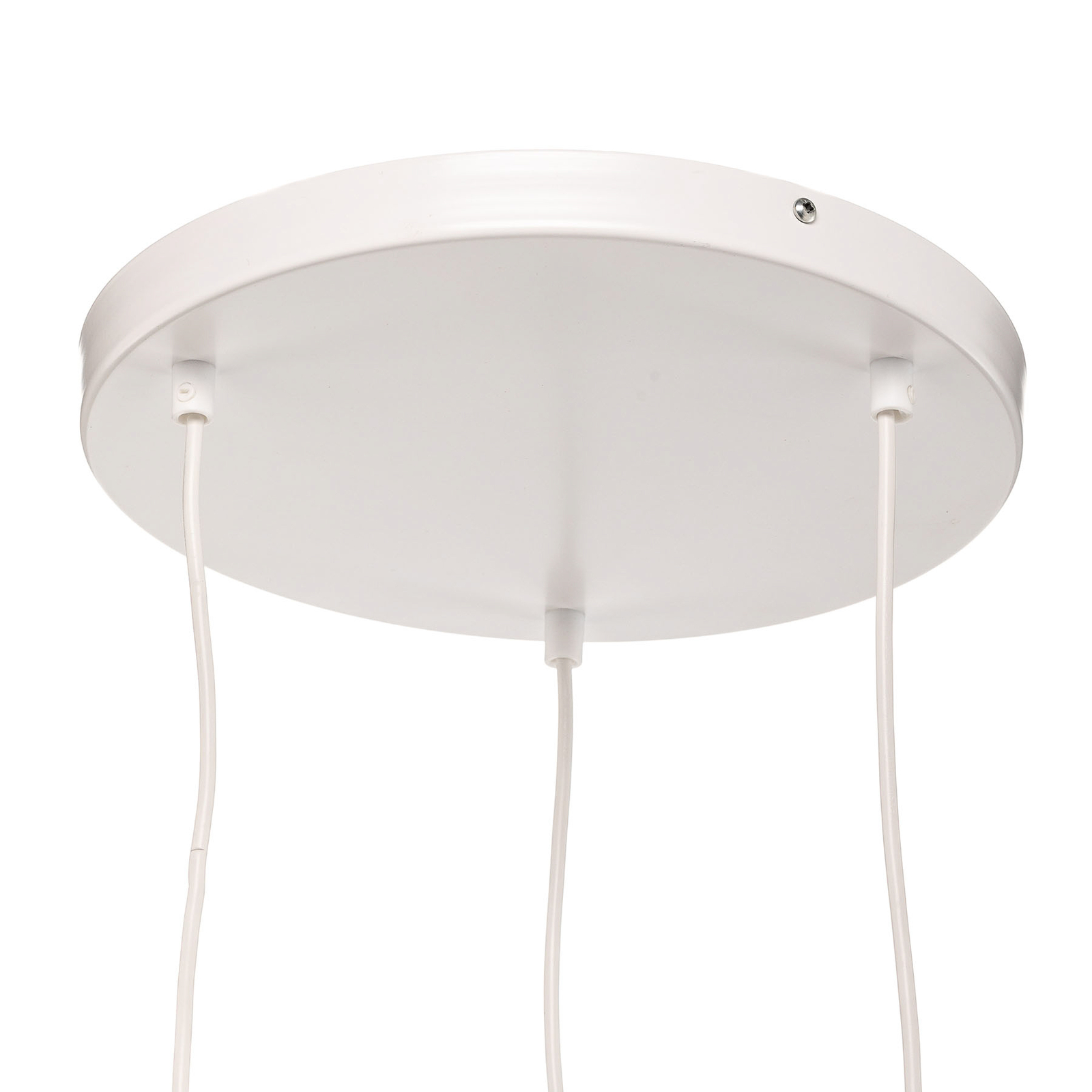 Suspension Soho cylindrique à 3 lampes blanche