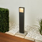 Lucande LED-gadelampe Leya, 65 cm, grafit, metal, IP54