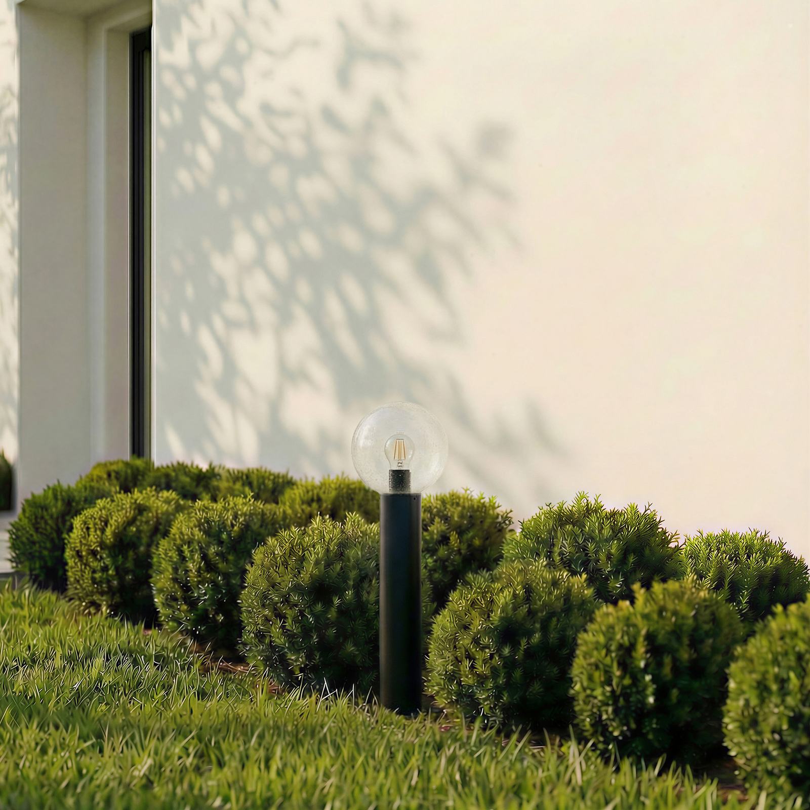 Dangan sokkellampe, højde 60 cm, glas, metal, klar - Lindby