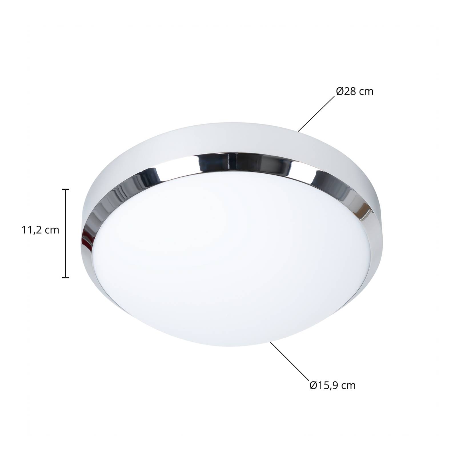 Arcchio Drilona lampa LED do łazienki, chrom, IP44