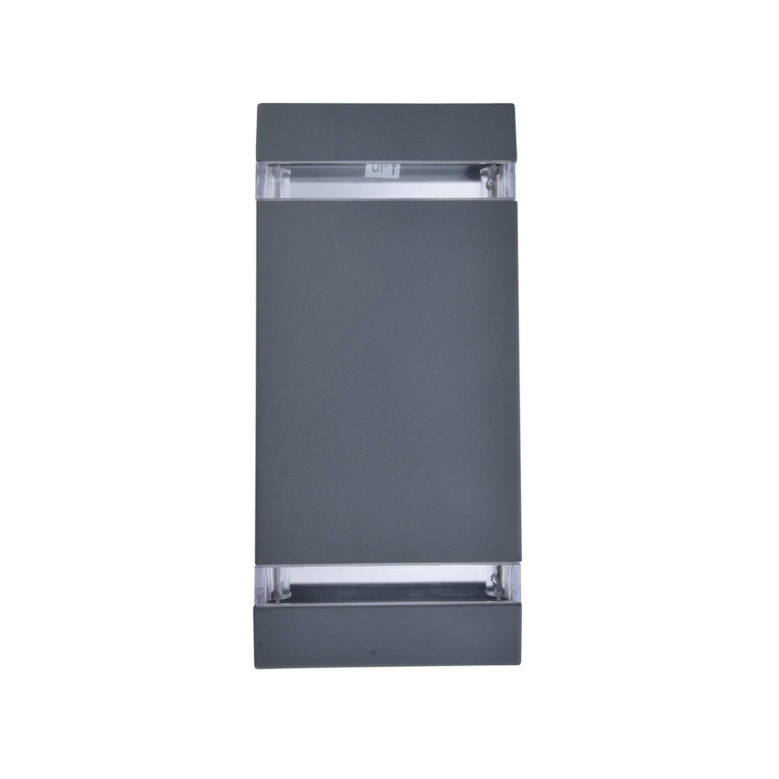 LUTEC FOCUS SQUARE vanjska LED zidna svjetiljka, tamnosiva, 24 cm, IP44 - Moderan - tamnosivi - Aluminij