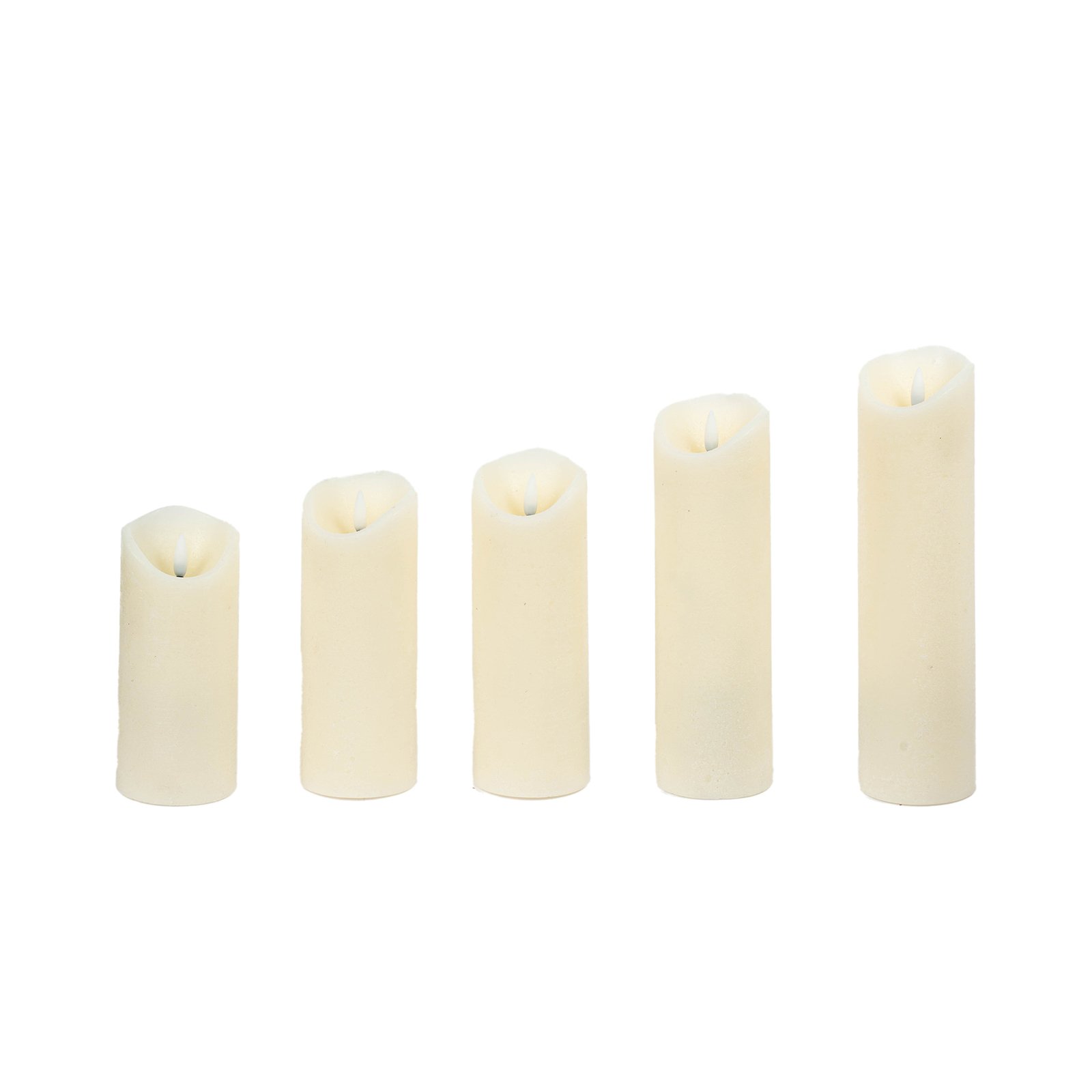 Lindby Candora lot de 5 bougies LED télécommande