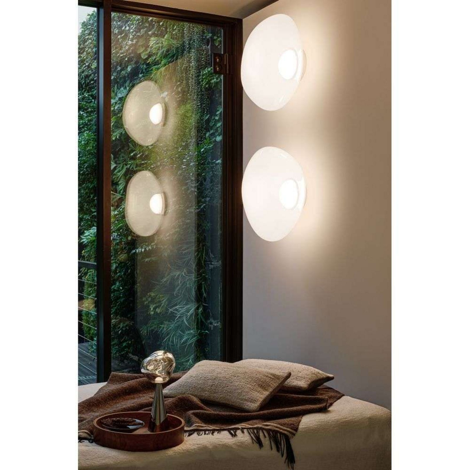 Melt Surface LED Wall Lamp Opal/Gold - Tom Dixon