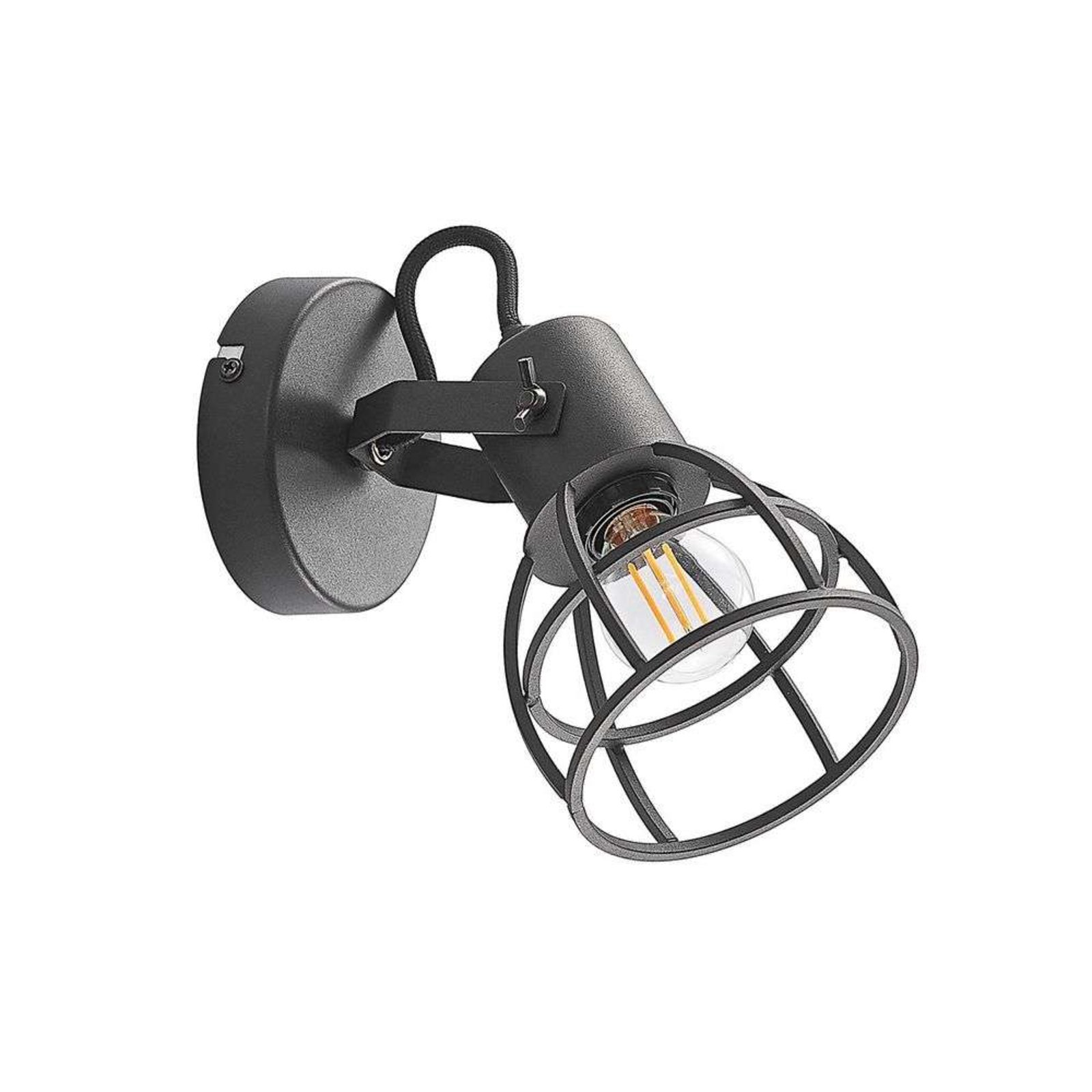 Flintos Wall Lamp Black - Lindby