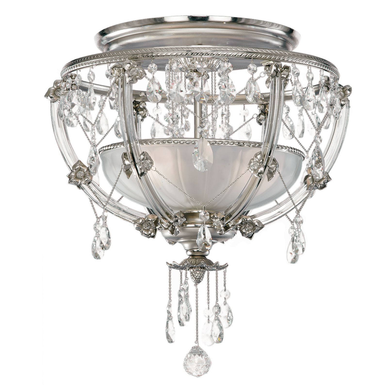 Elegante kristallen plafondlamp Trina
