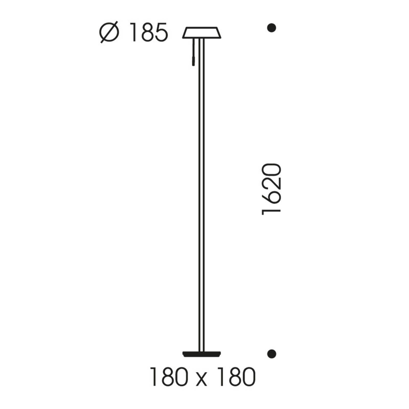 OLIGO Glance LED-Stehlampe grau matt günstig online kaufen