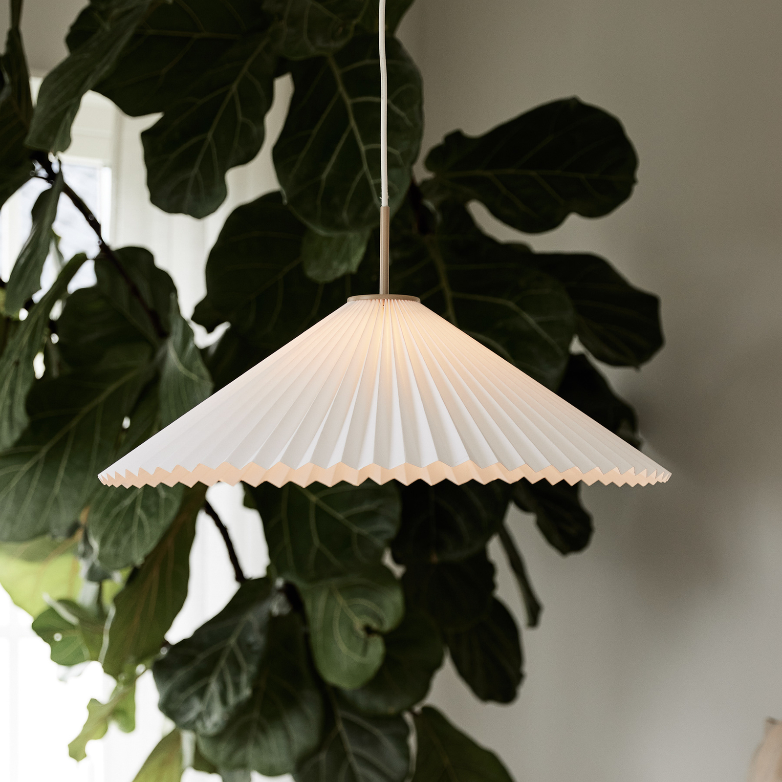 PR Home hanglamp Dora, Ø 60 cm, papier, wit