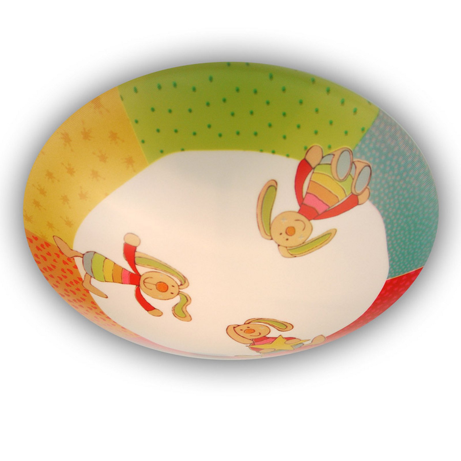Rainbow Rabbit - plafonieră rotundă cameră copil