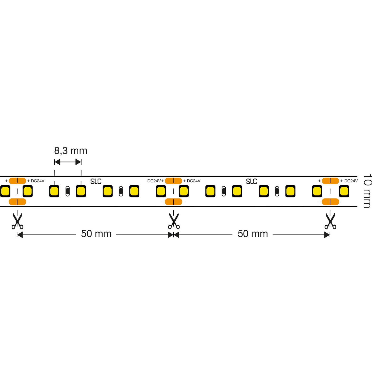 Taśma LED SLC Full Spectrum Cri 98, 5m IP20 3000K