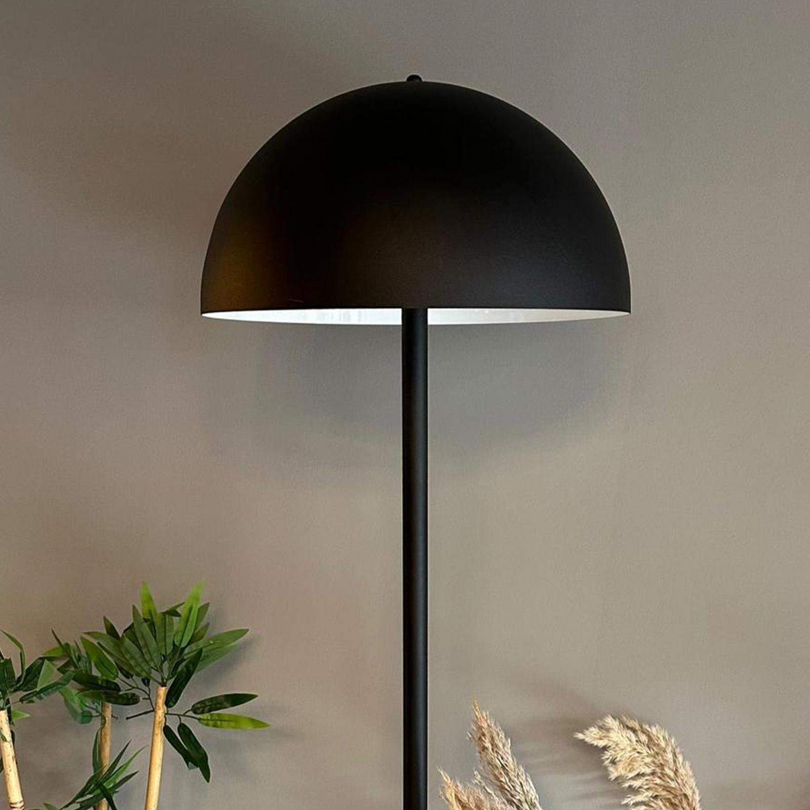 Sandro floor lamp, black, height 160 cm, metal, E27