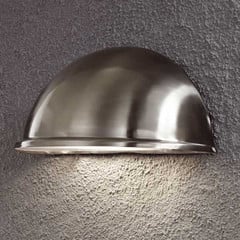 Solida lampada muro est. TORINO E27, in acc. inox