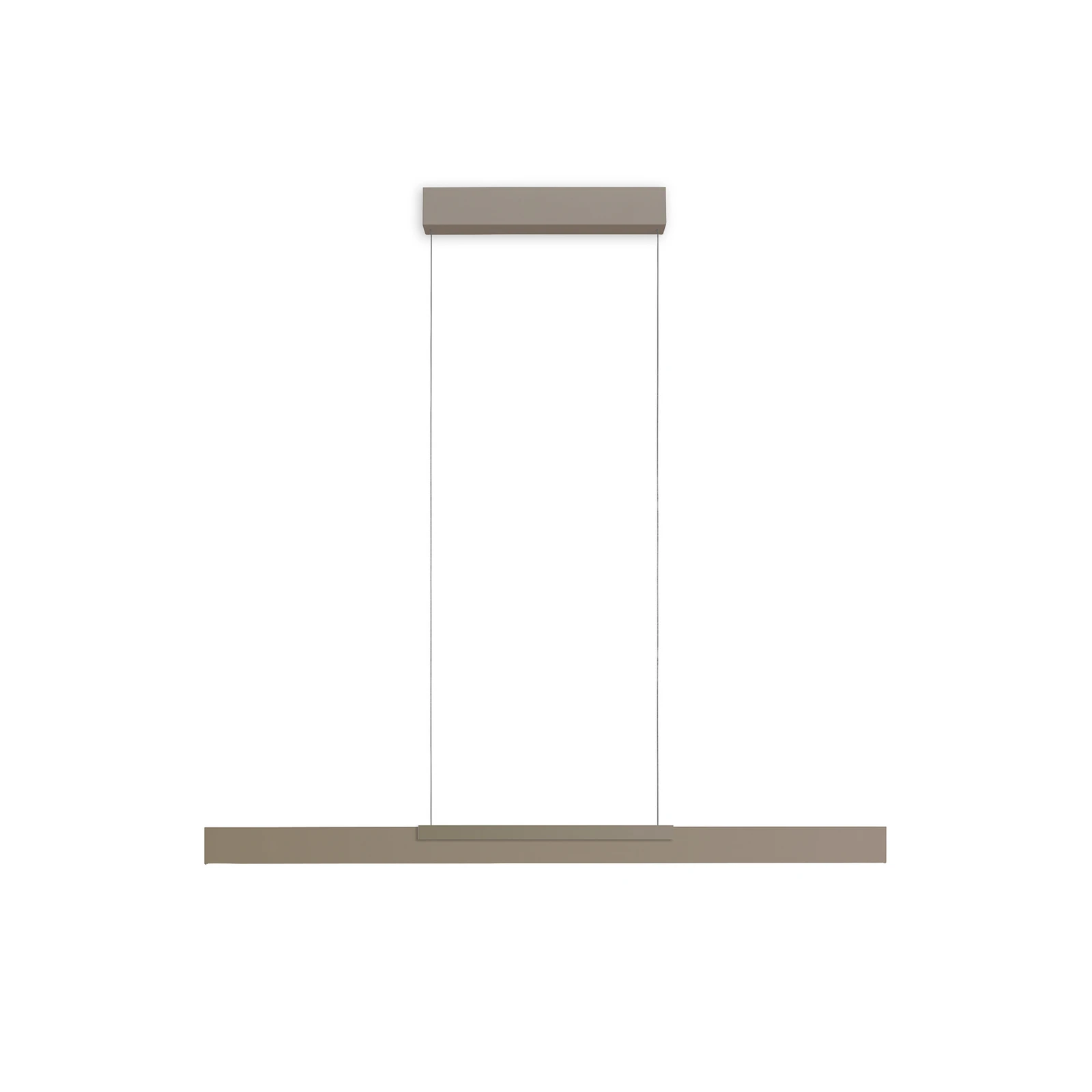 Bopp LED pakabinama lempa Nano 2.0, ilgis 100 cm, pilkos spalvos, metalas