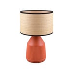 Lampa de masă Formentera, teracotă/bej 43 cm ceramică/hârtie