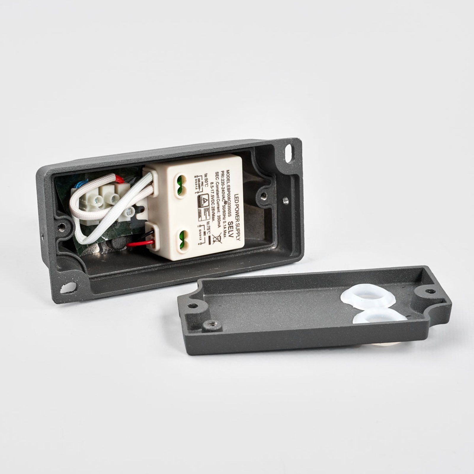 Mikka Außenwandleuchte IP54 Dark Grey - Lucande
