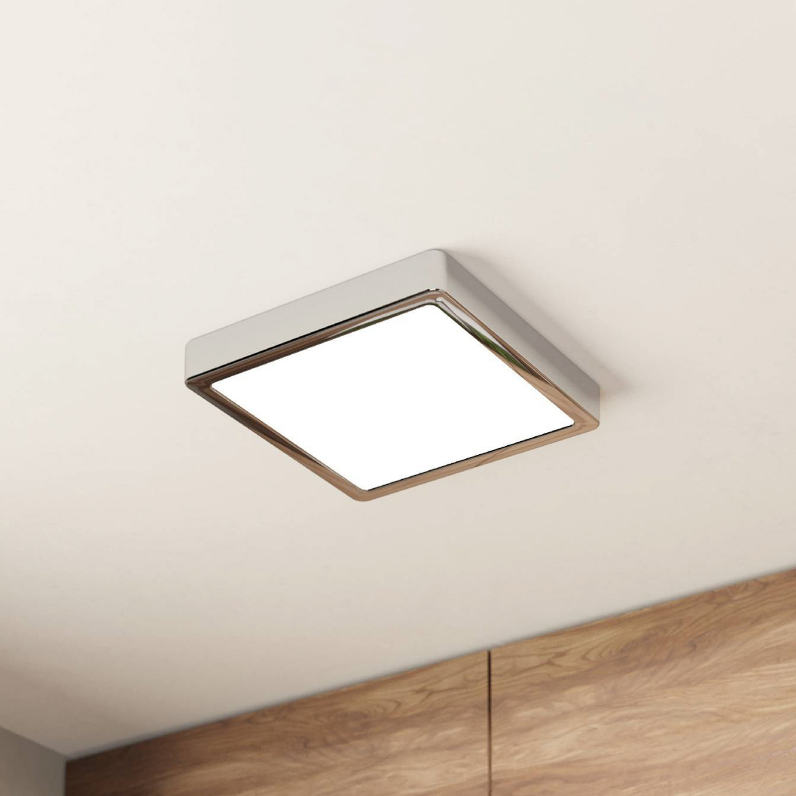 LED-Deckenlampe Fueva 5 IP44 3.000K eckig