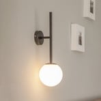 Aplique de pared Rune con globo de cristal, 1 luz