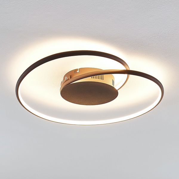 Joline LED-kattovalaisin Ø45 Rust – Lindby - Olohuone - Moderni - Metalli - Plafondi — Lindby