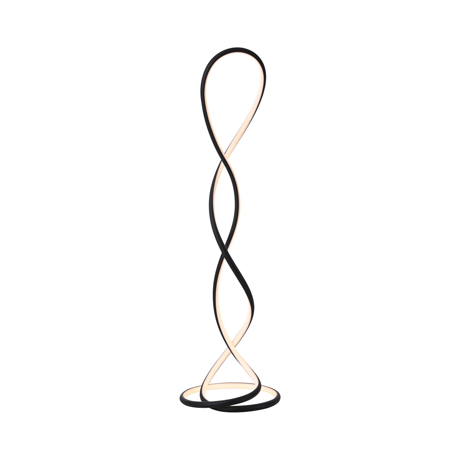 Paul Neuhaus lampada LED da pavimento Twist, nera, altezza 143 cm