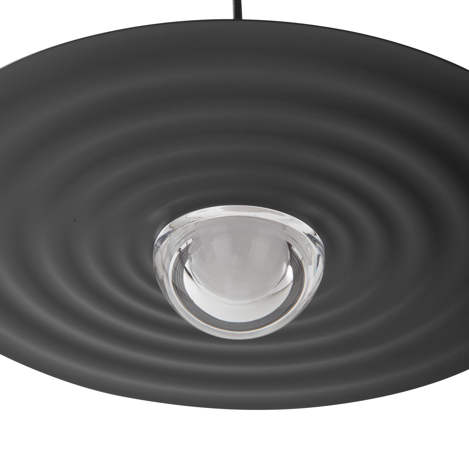 Lucande LED hanglamp Tethrion, zwart, aluminium, Ø 40 cm