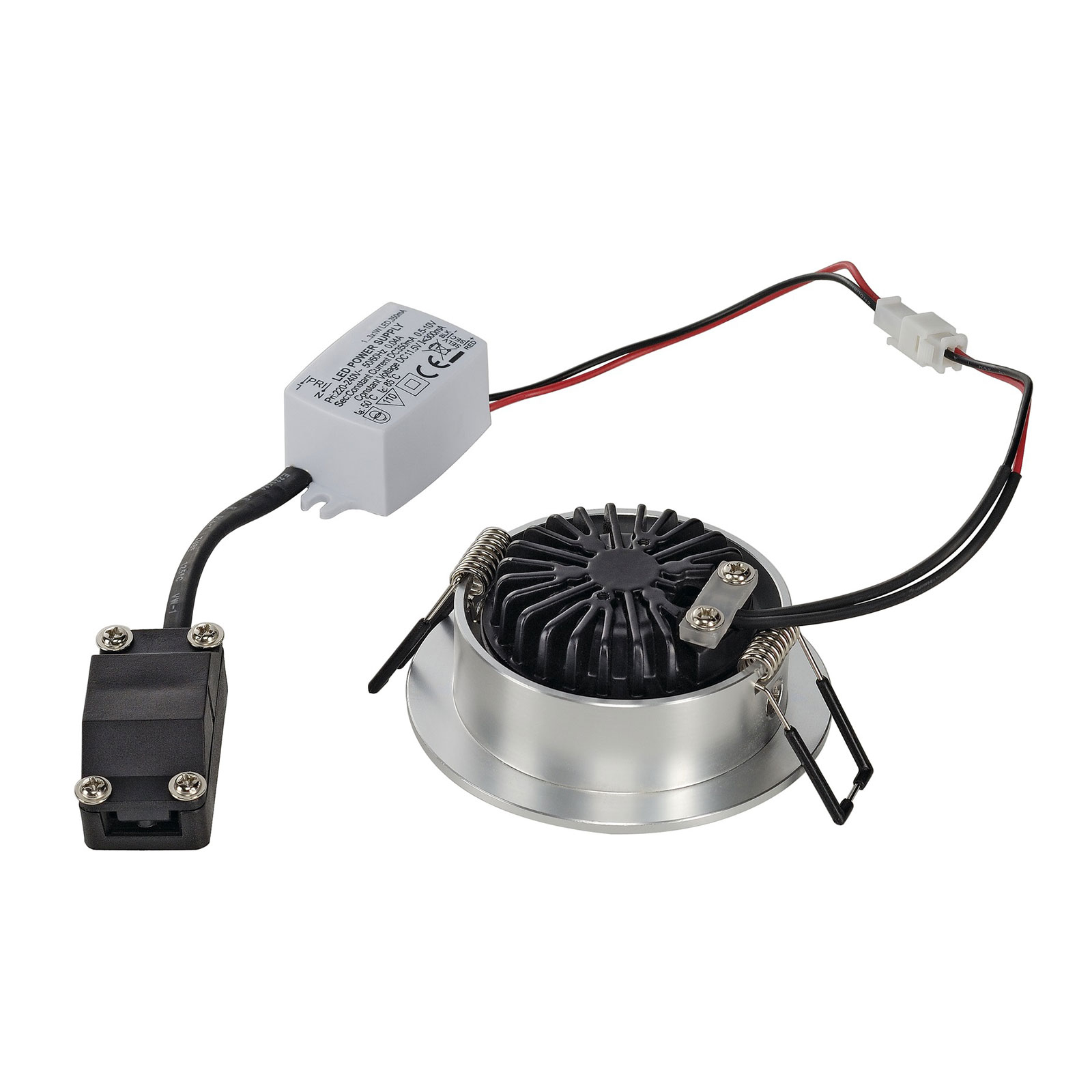 SLV New Tria 1 Set LED-Einbauspot rund