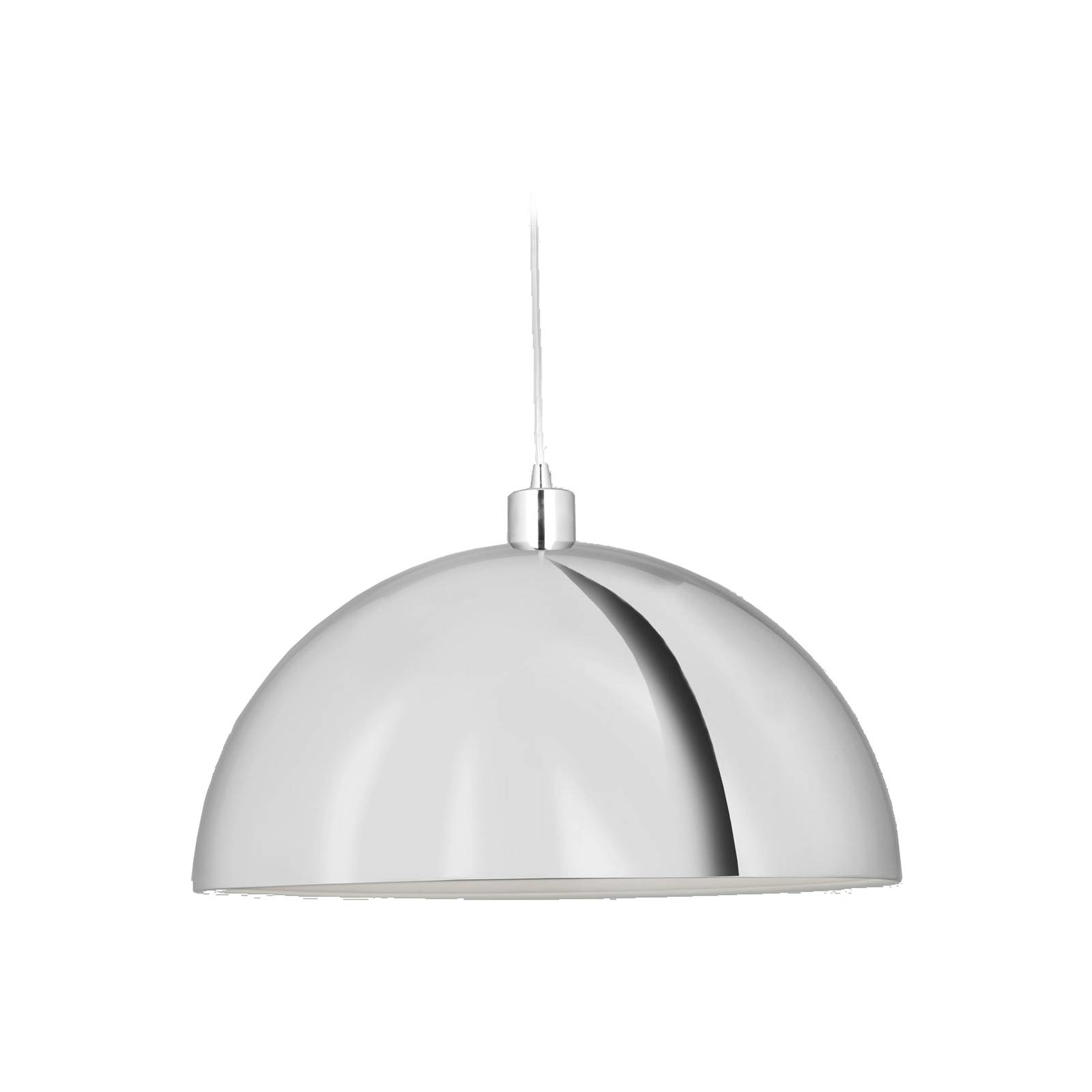 E-shop Aluminor Dome závesné svietidlo, Ø 50 cm, chróm