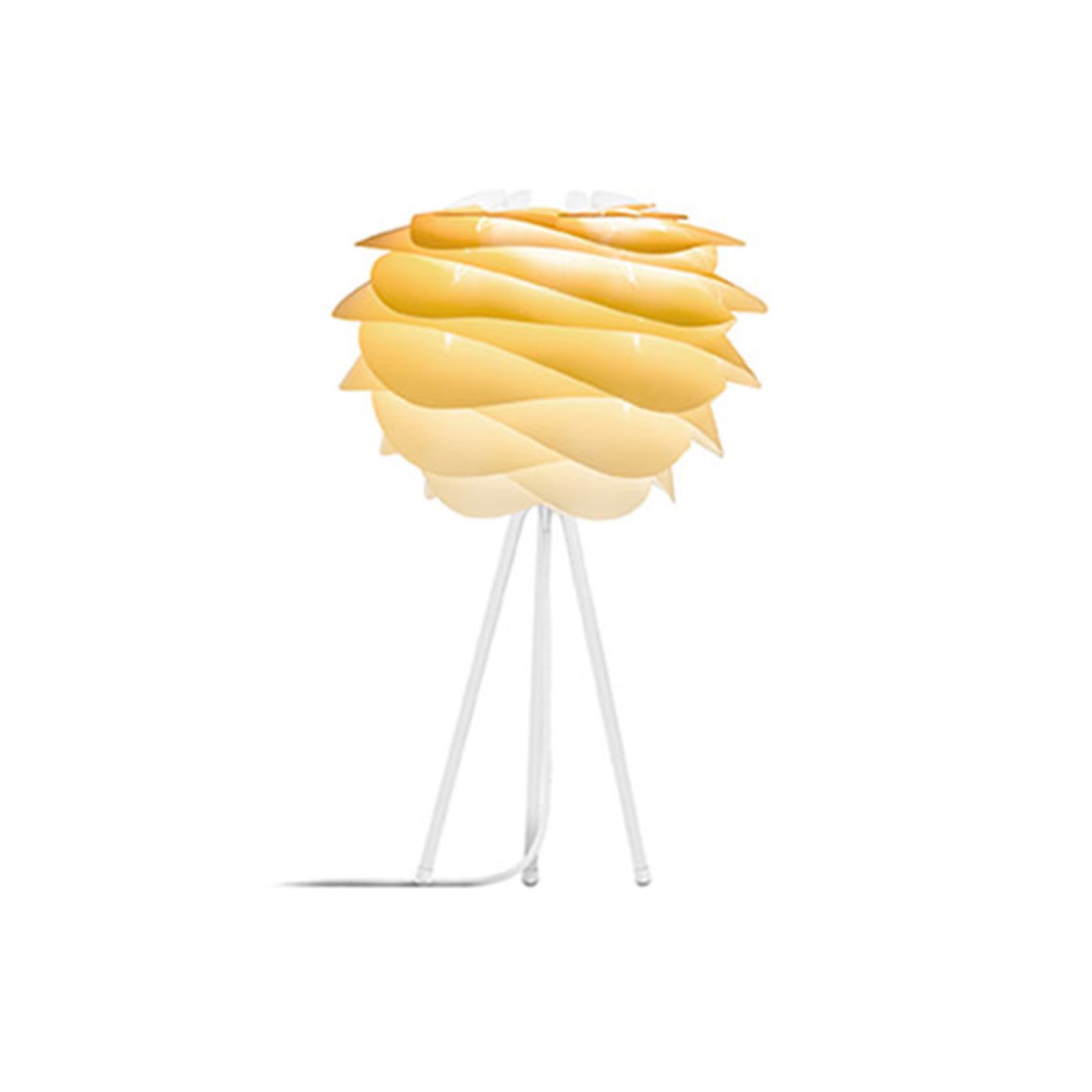UMAGE Carmina Mini stolna lampa žuta/Tripod bijela