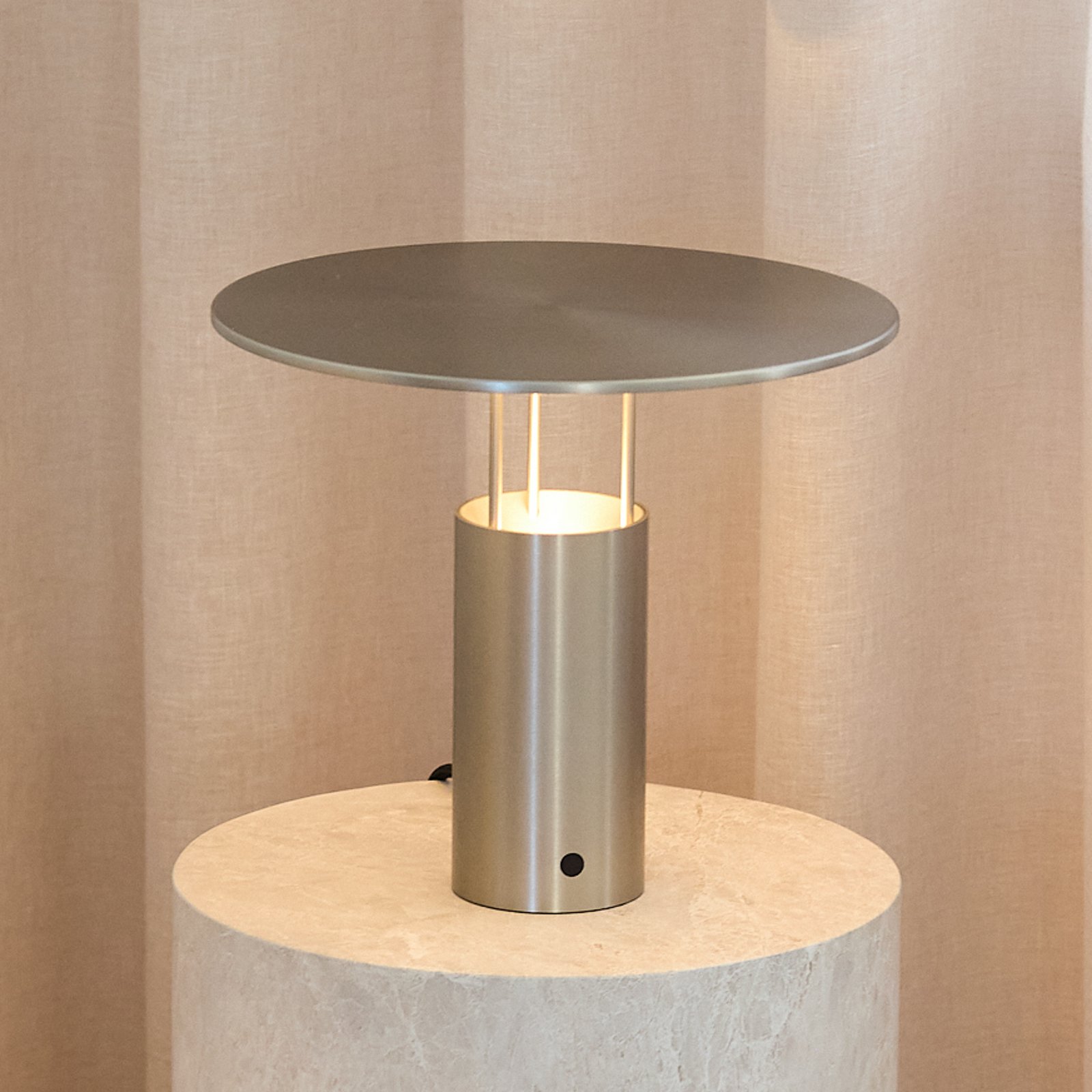 Tempel280 LED-Tischleuchte, silber, Höhe 24,5 cm - Piet Hein Tempel280 LED-Tischleuchte, silber, Höhe 24,5 cm - Piet Hein