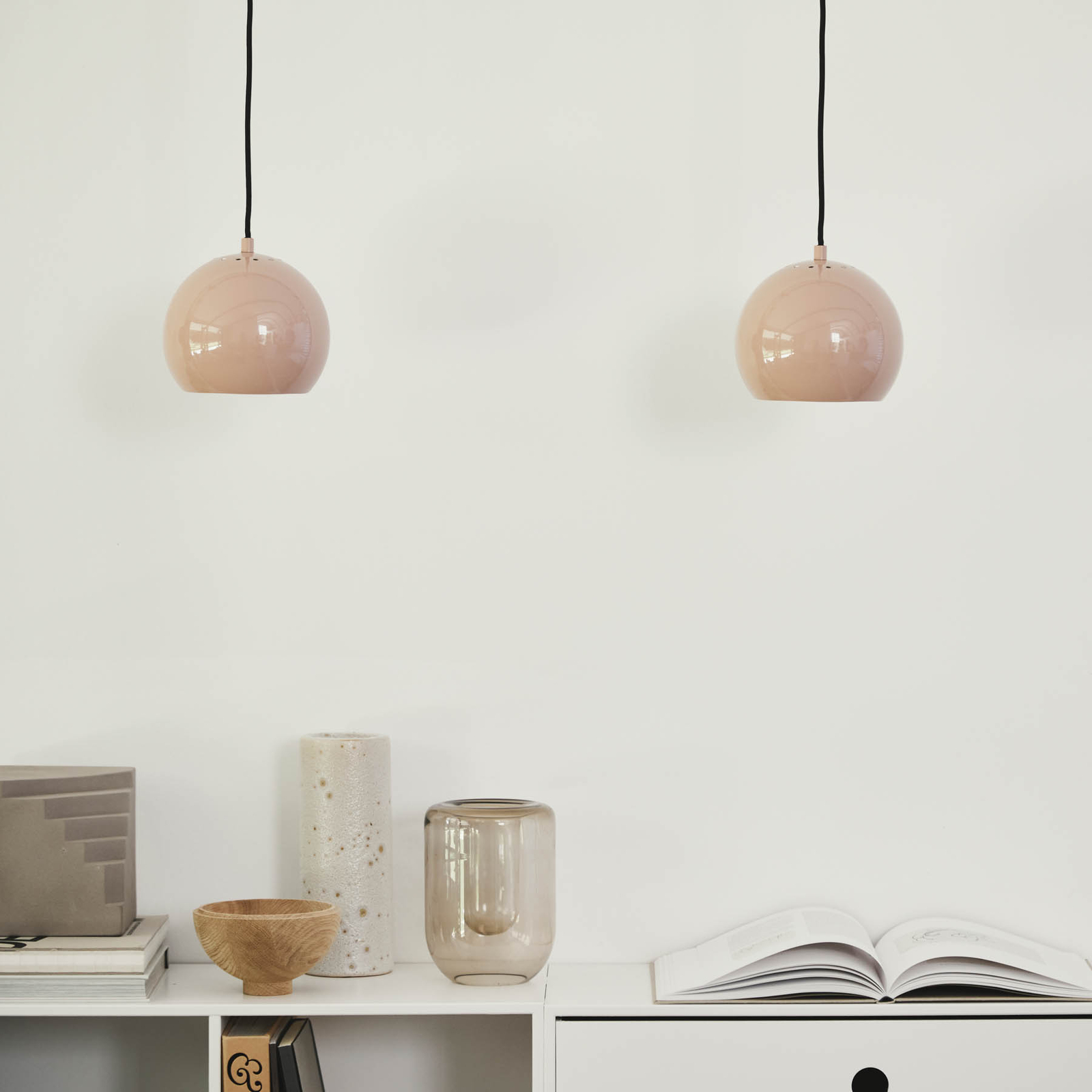 Ball Candeeiro Suspenso Ø18 Glossy Nude - Frandsen