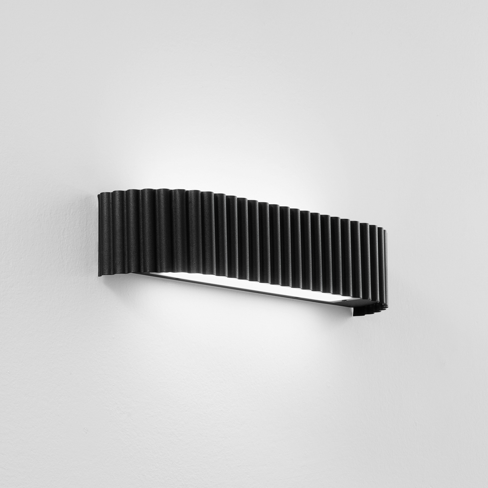 Luce Ambiente Design Aplică LED Niike negru lățime 40 cm metal CCT - Camera de zi / sufragerie - Modern