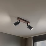 Stropni reflektor Subrin, orah, dvije žarulje