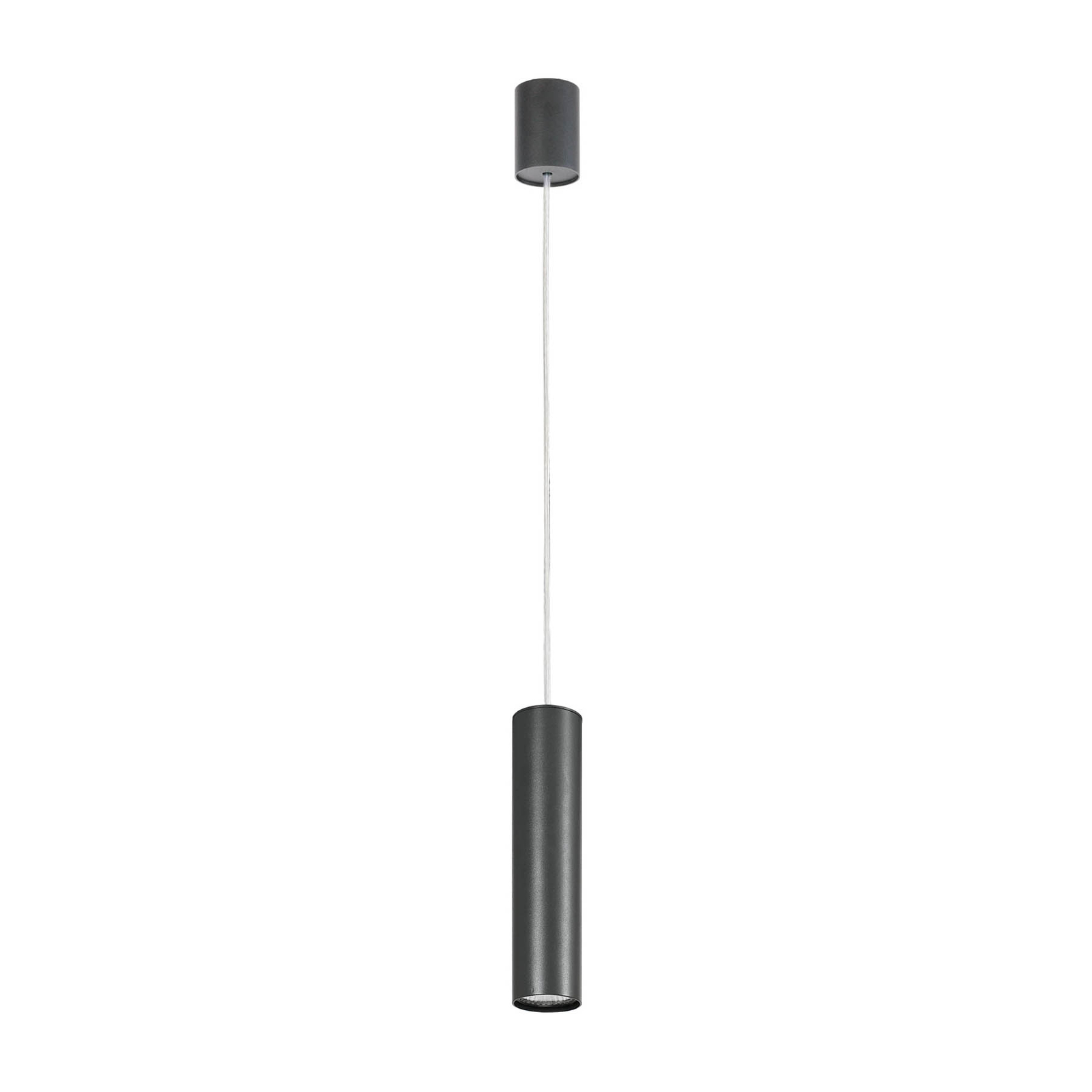 Suspension Eye, 1 lampe graphite abat-jour H 25 cm