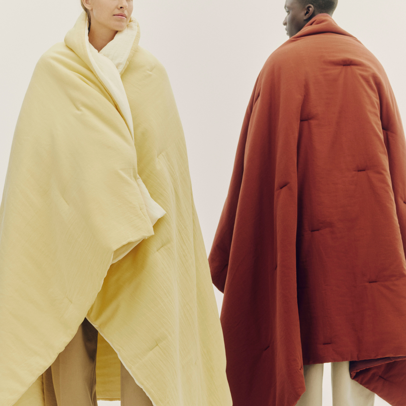 AIR blanket, rust red, 200 x 140 cm, cotton - HAY