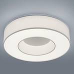 Helestra Lomo - LED ceiling lamp, white chintz