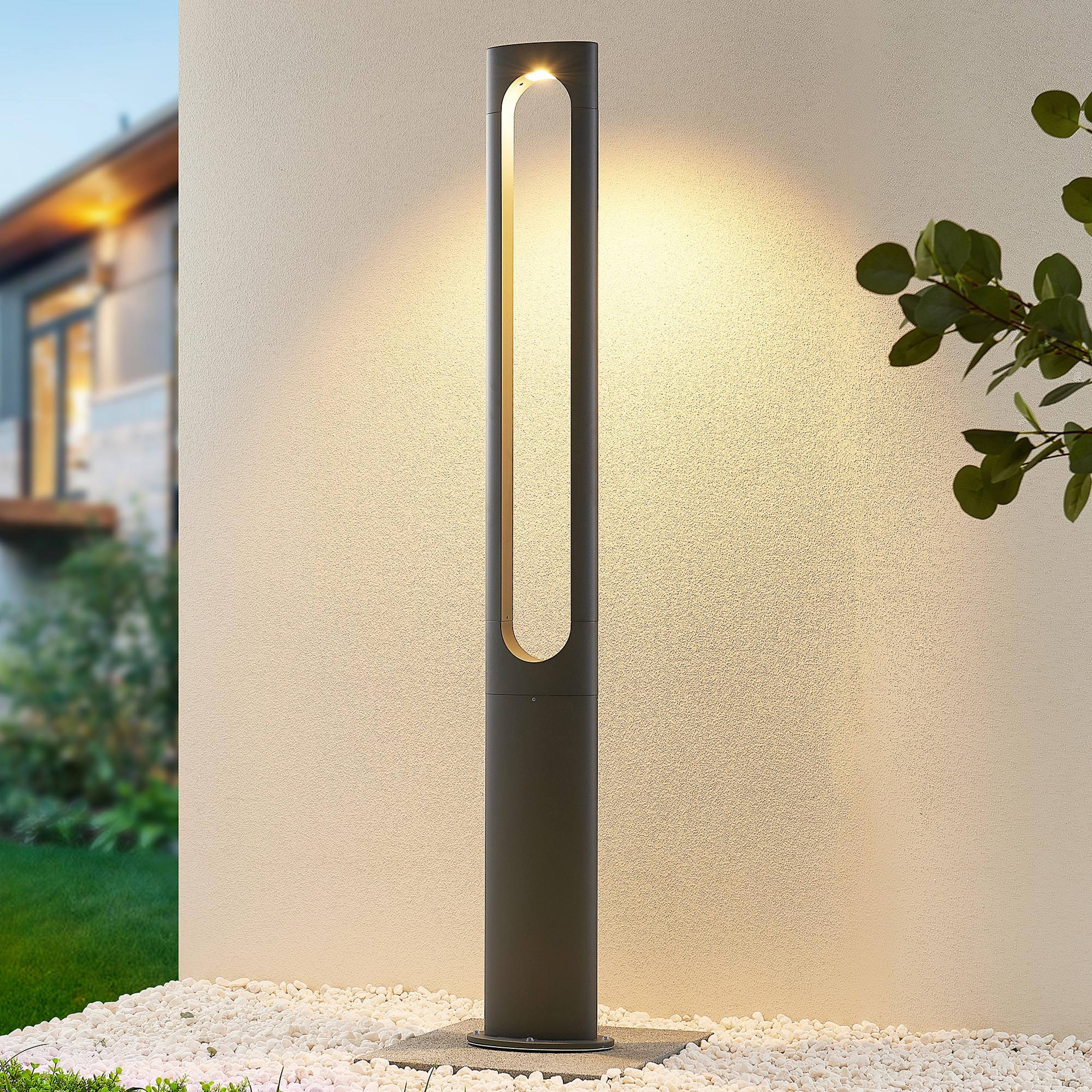 Lucande Dovino Luz de poste LED, 150 cm