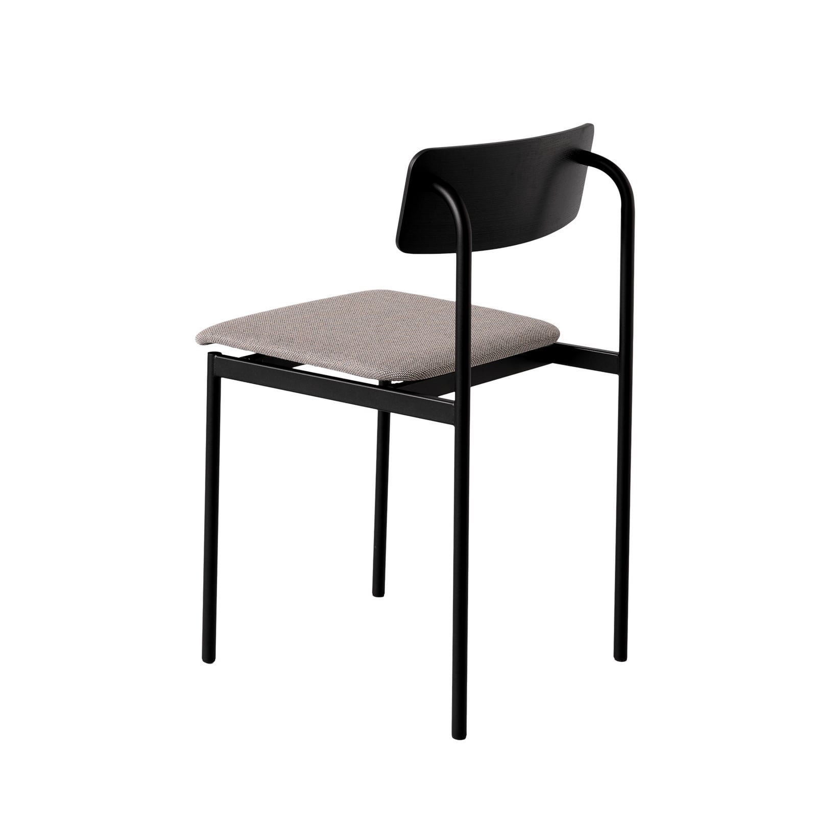 Sedia OFFSET, nero/nero/grigio chiaro, altezza 77 cm - Moebe Sedia OFFSET, nero/nero/grigio chiaro, altezza 77 cm - Moebe