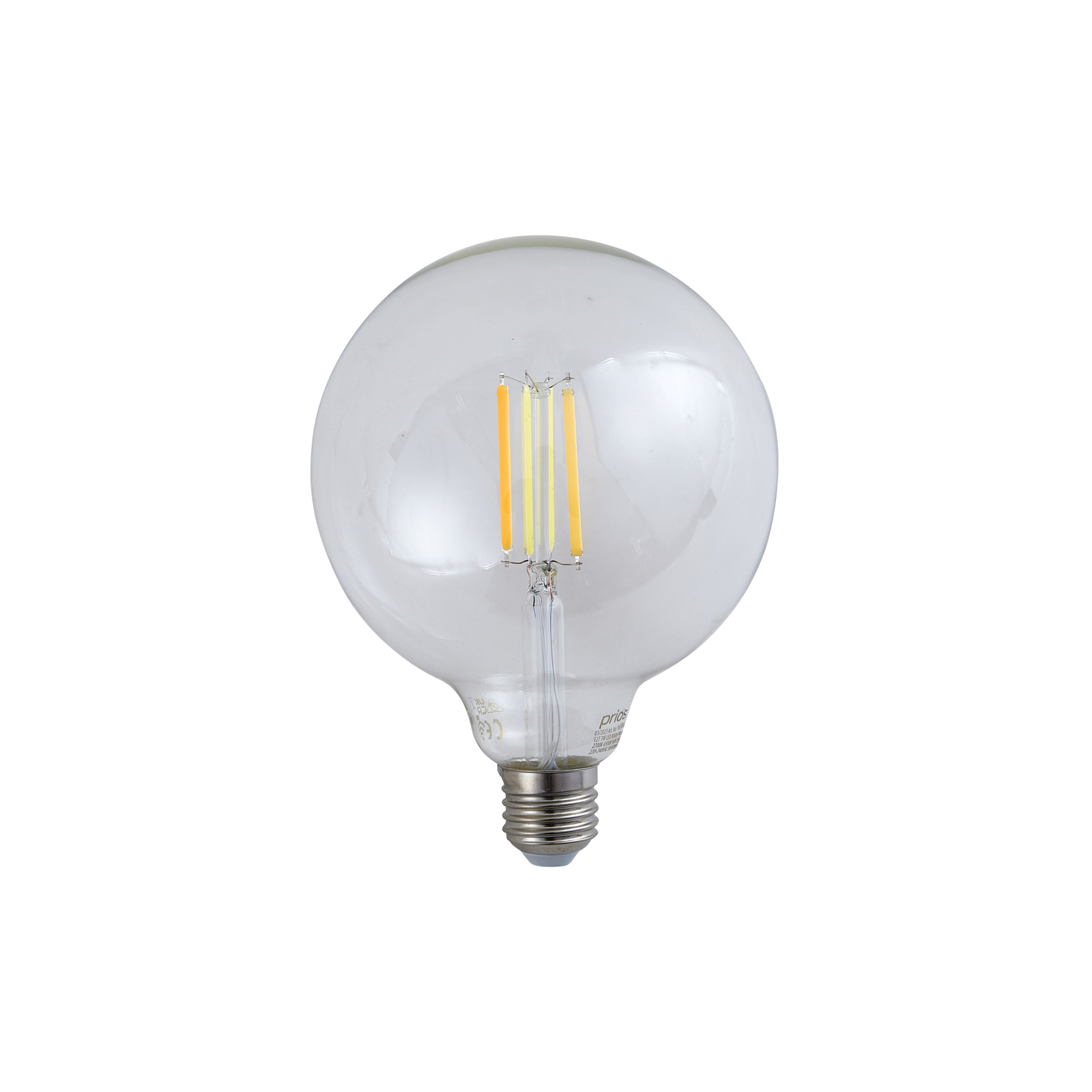 LUUMR Smart LED žiarovka číra E27 G125 7W Tuya WLAN CCT