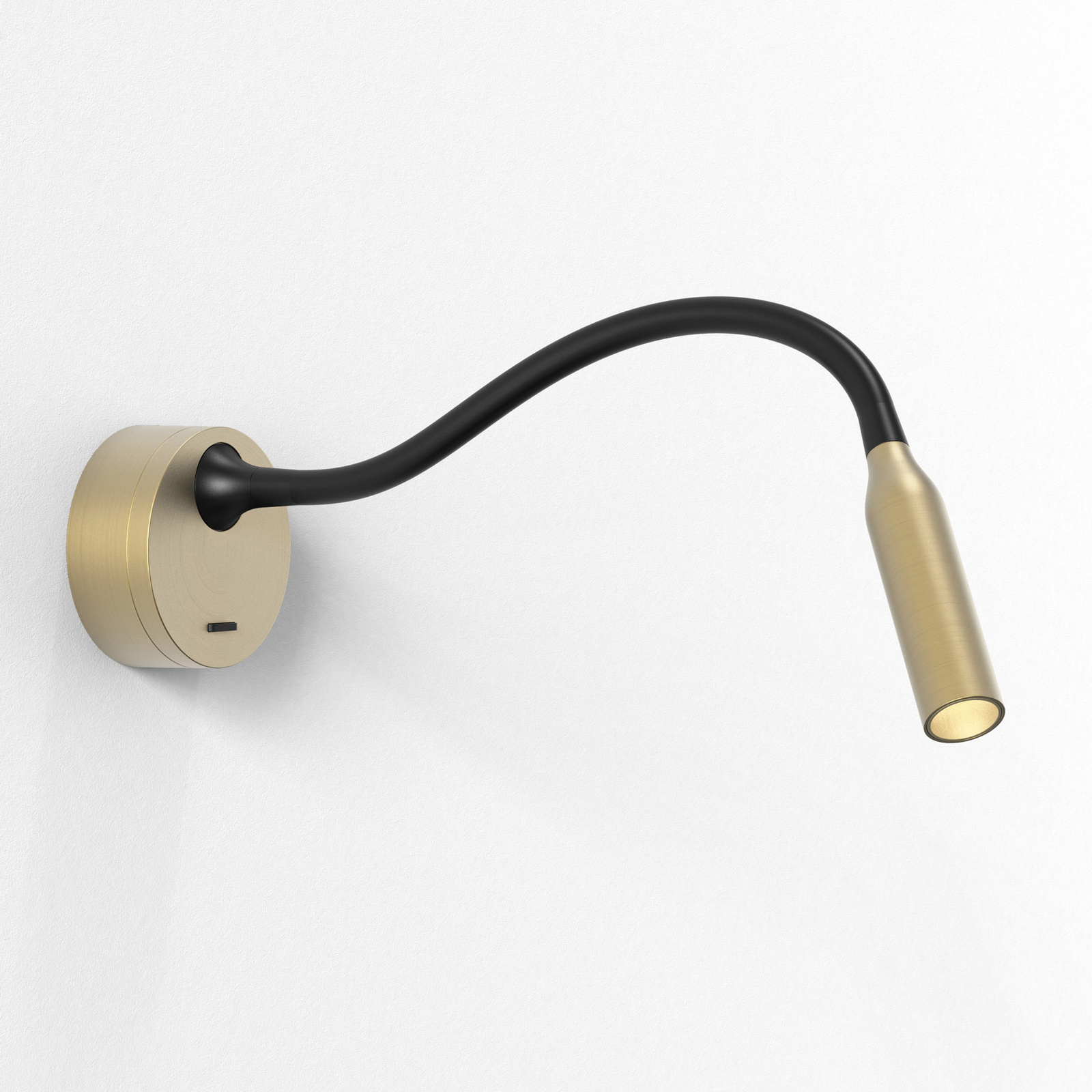Astro Lucca LED-Wandlampe mit Flexarm, gold matt
