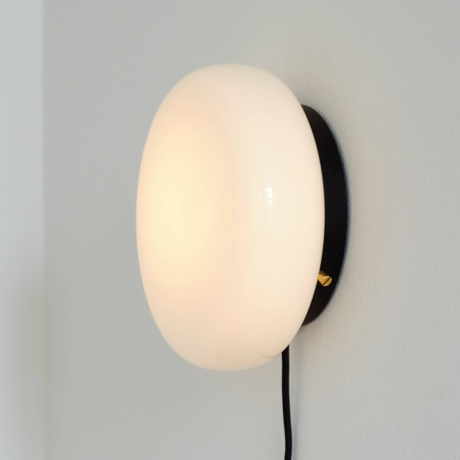 Applique murale GEJST OPA, verre opale, G9, câble/fiche/interrupteur