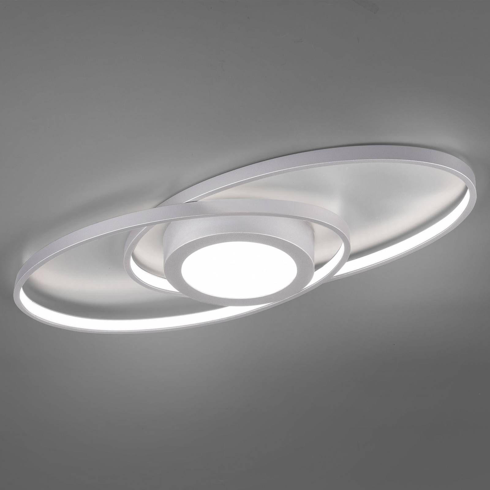 Image of Reality Leuchten Plafonnier LED Galaxy, dimmable, couleur titane 4017807446227