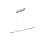 Lámpara colgante LED Karo, aluminio, longitud 130 cm, metal, CCT