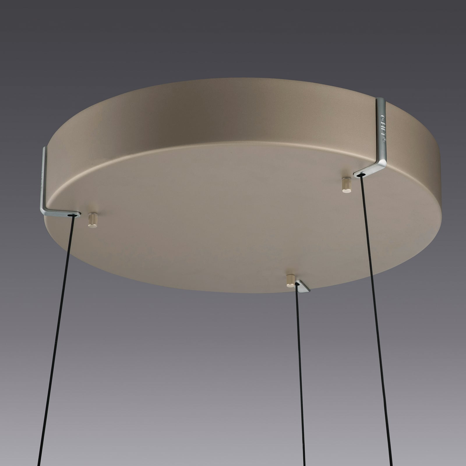 E-Loop LED-Hängeleuchte bronze, Ø 70 cm, Alu, CCT - PURE E-Loop LED-Hängeleuchte bronze, Ø 70 cm, Alu, CCT - PURE