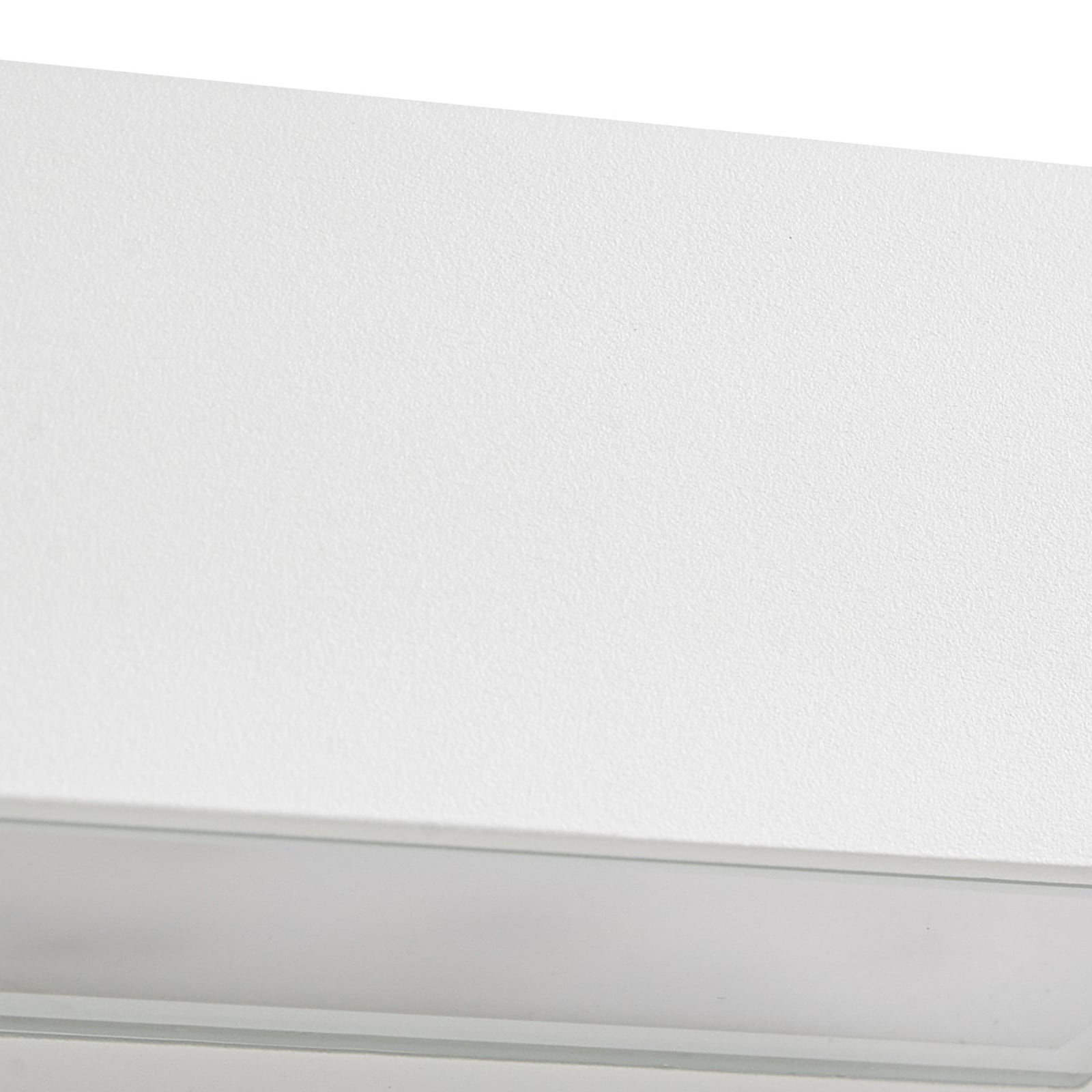 Lengo LED outdoor wall lamp, 50 cm, white, downlight, 3000K - Lucande Lengo LED outdoor wall lamp, 50 cm, white, downlight, 3000K - Lucande